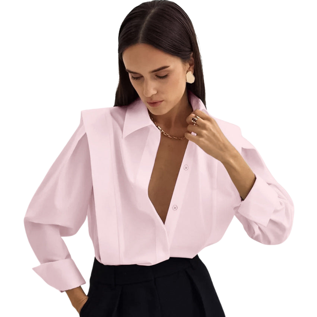 Camille | Oversize Knapbluse