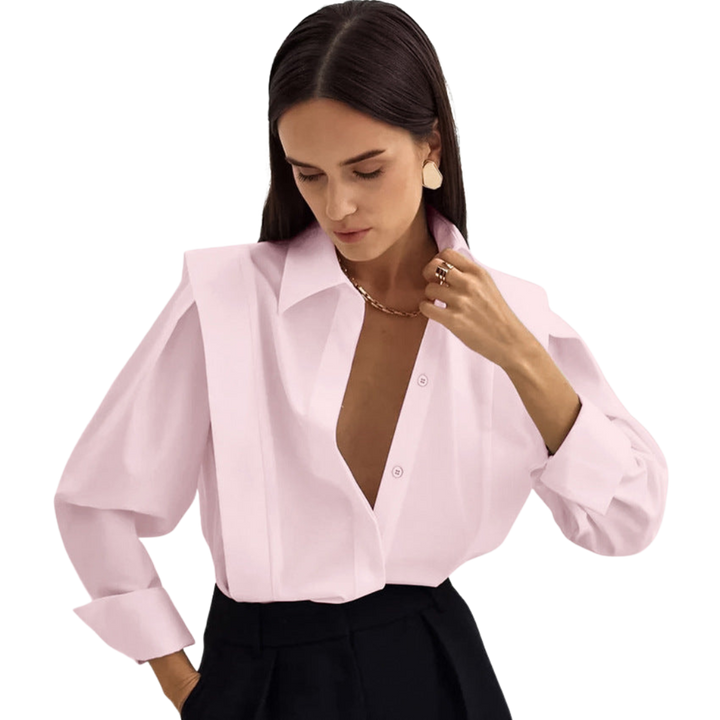 Camille | Oversize Knapbluse