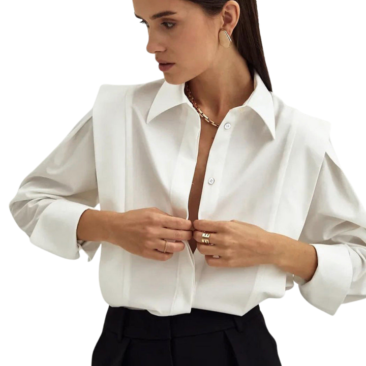 Camille | Oversize Knapbluse