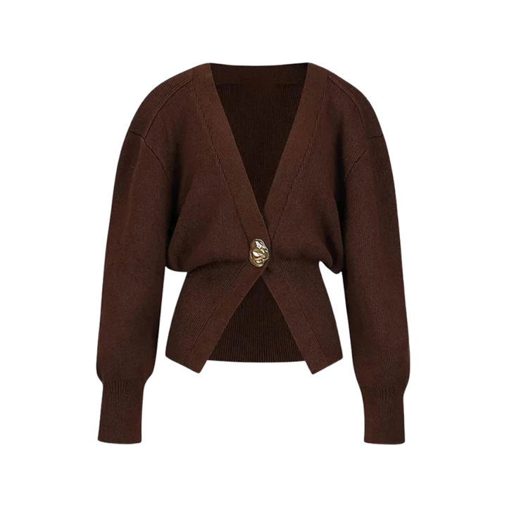Flavie | Elegant Cardigan med Guldknap