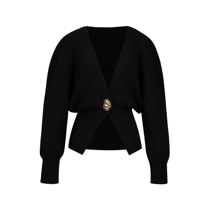 Flavie | Elegant Cardigan med Guldknap