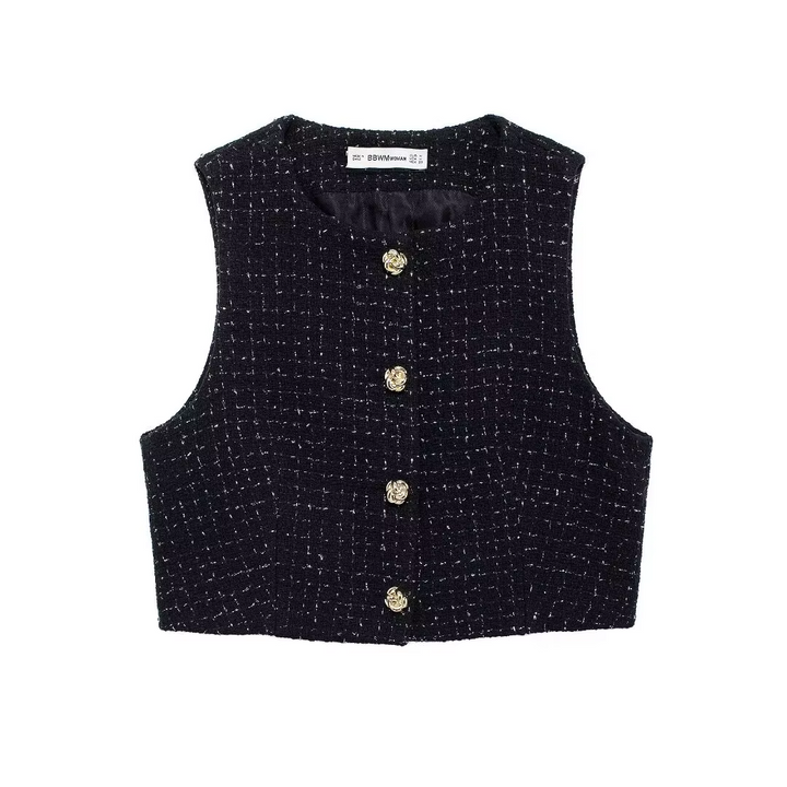 Charlotte | Den Luksuriøse Tweed Vest