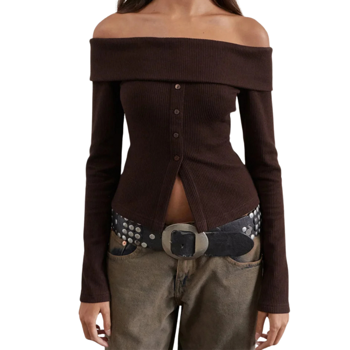 Jade | Le Haut Tricot Jade Off-Shoulder