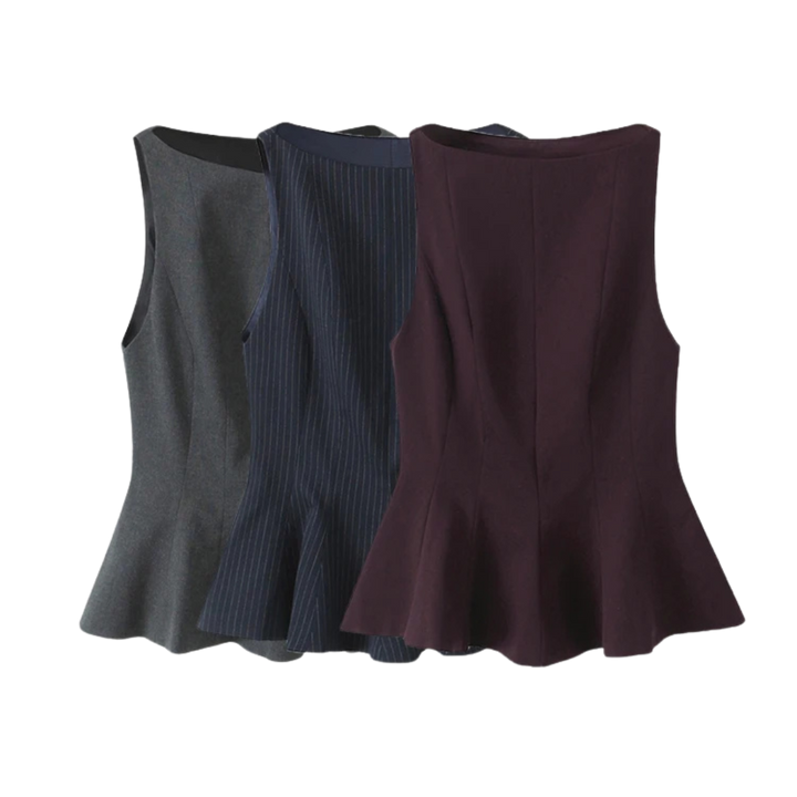 Celeste | Peplum Vest