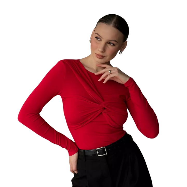 Juliette | Den Lange Twist Top med Lange Ærmer