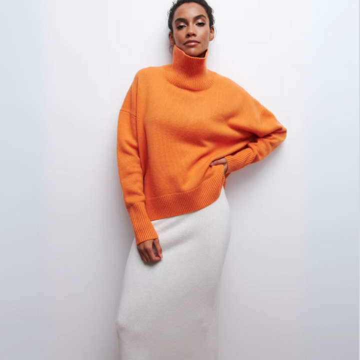 Sofia | Lun højhalset sweater