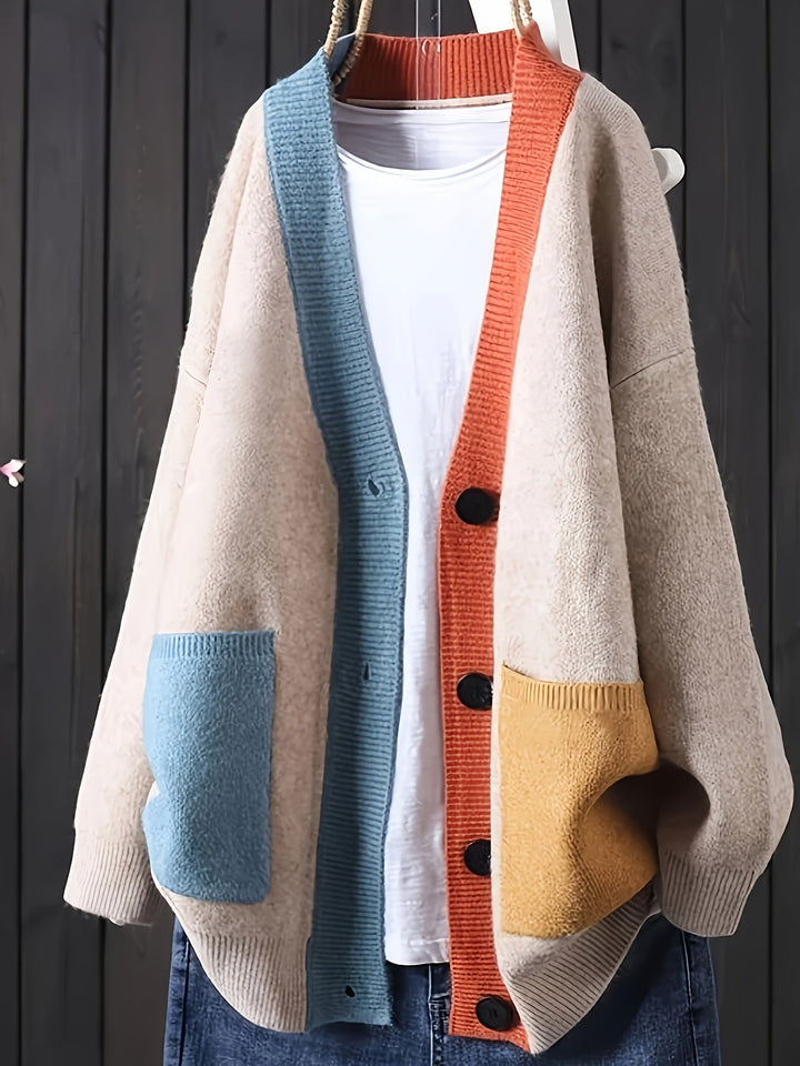Sofia™ | Afslappet Farverig Cardigan