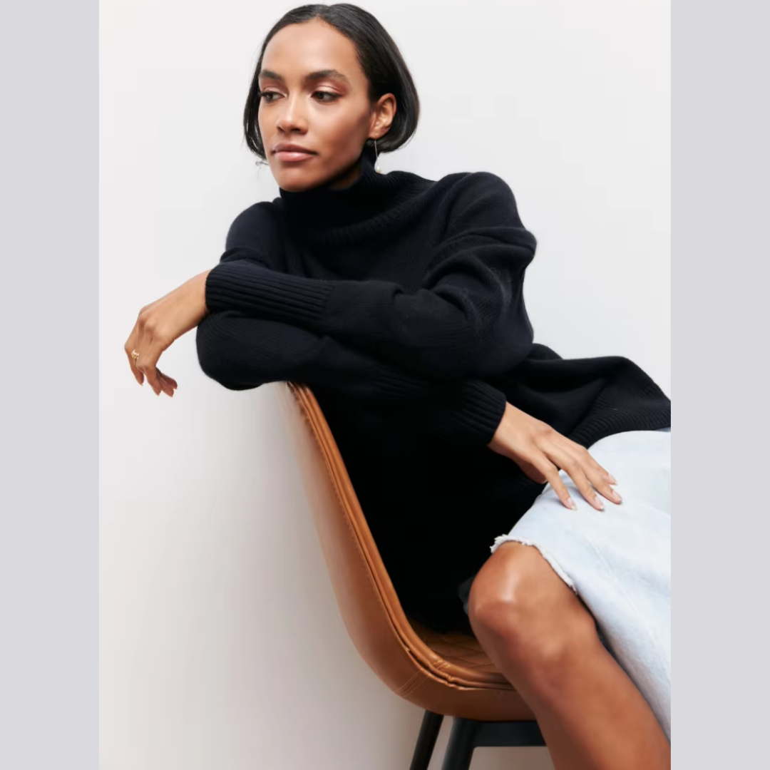 Sofia | Lun højhalset sweater