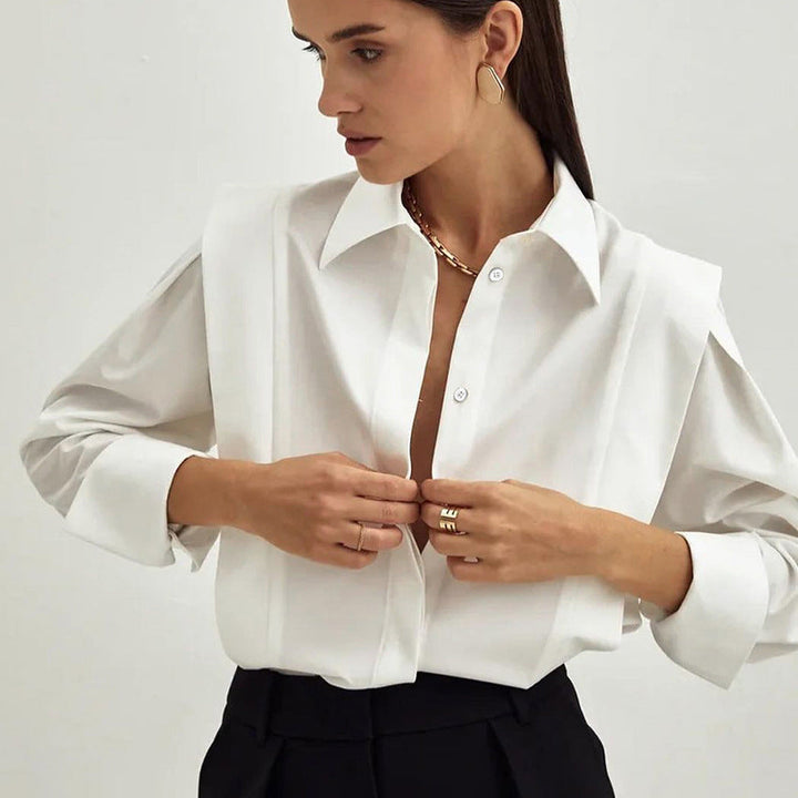 Camille | Oversize Knapbluse