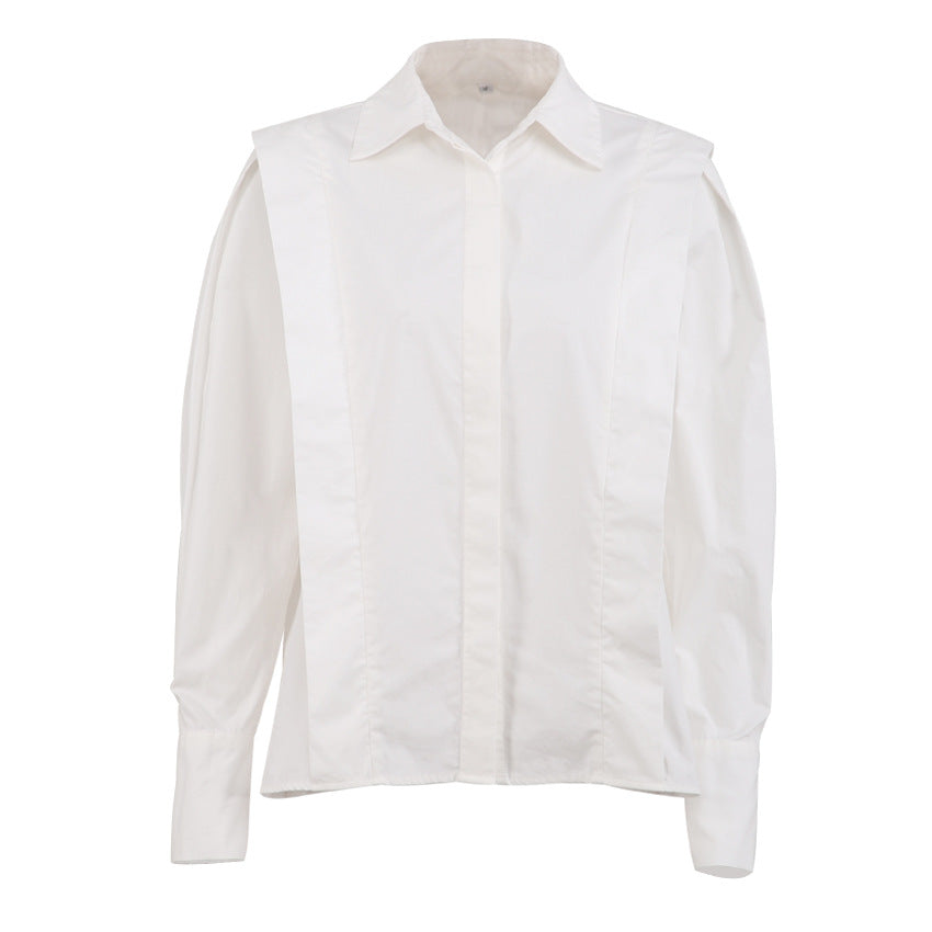Camille | Oversize Knapbluse