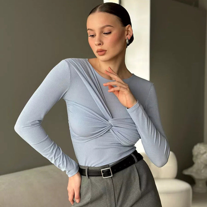Juliette | Den Lange Twist Top med Lange Ærmer