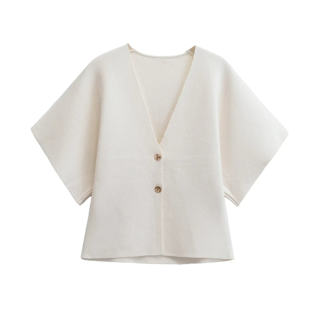 Francette | Minimalistisk Chic Knapbluse